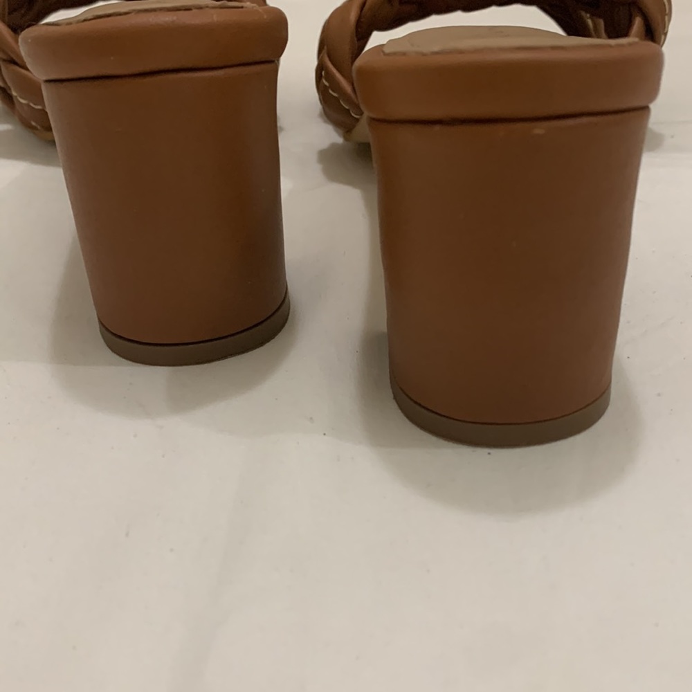 KAANAS Tartu Braided Heel Sandal Brandy Size 8 - Picture 7 of 9